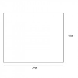 Bali design mirror with front LED light by Eurobath data-sheet 60x70cm| Aiure