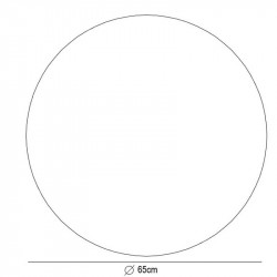 Round LED touch mirror Capri by Eurobath data-sheet 65cm| Aiure