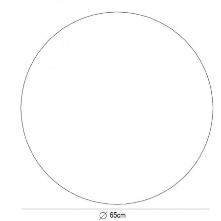 Round LED touch mirror Capri by Eurobath data-sheet 65cm| Aiure