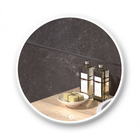 Round LED touch mirror Capri by Eurobath | Aiure