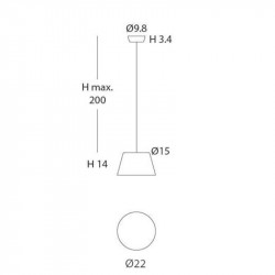 Sento pendant lamp by Ole by FM small data sheet| Aiure