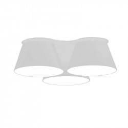 Plafón LED Sento 3 pantallas de Ole by FM blanco | Aiure