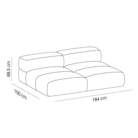 Sofá modular de diseño Savina de Viccarbe ficha técnica| Aiure